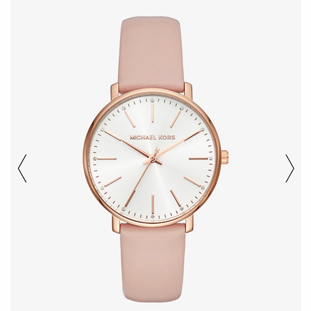 MICHAEL‎ KORS Pyper Rose Gold-Tone Leather Watch